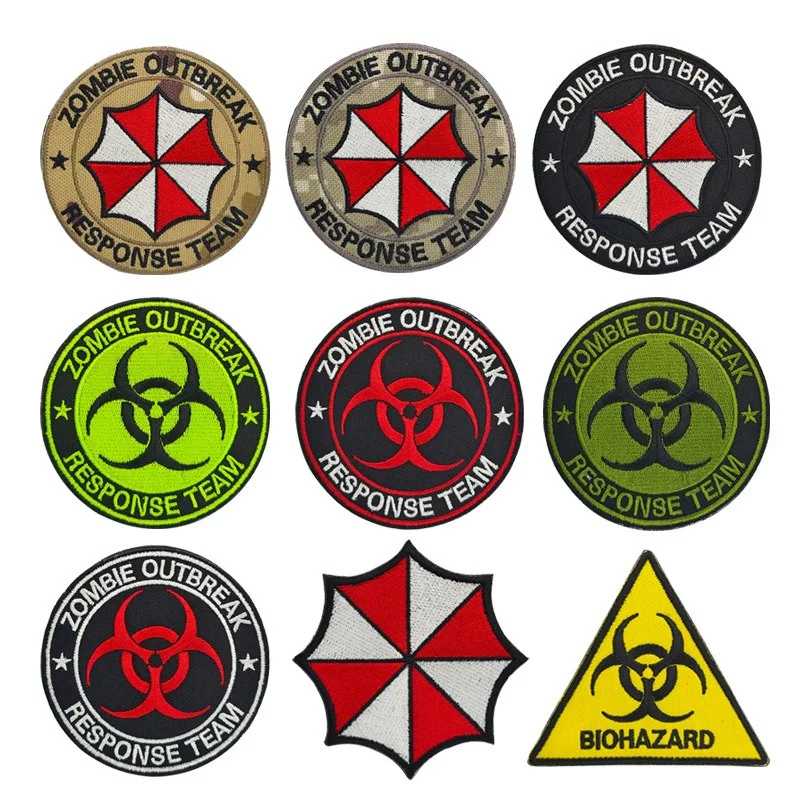 Umbrella Corporation parche táctico PVC 3D mapache riesgo biológico - imagen 5