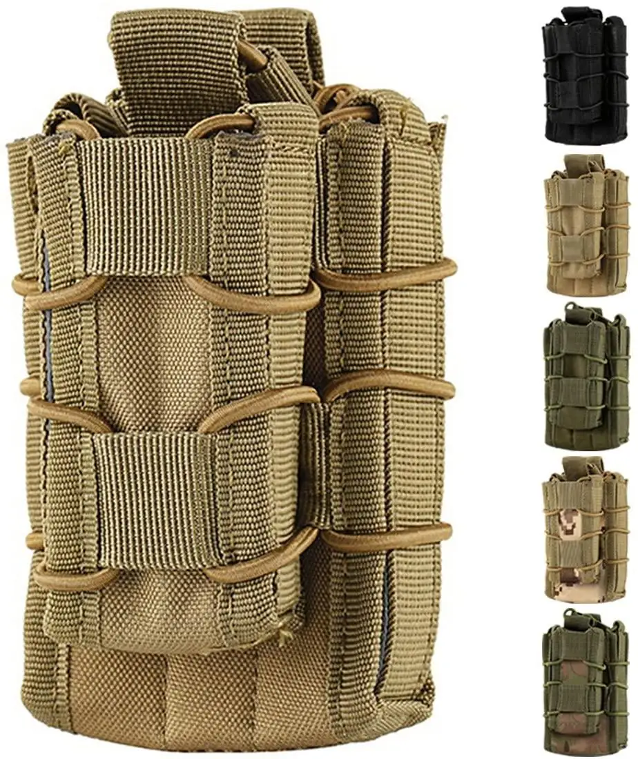 Bolsa de nailon para revistas de caza, bolsa táctica rápida para pistola única AK M4 M14 - imagen 3