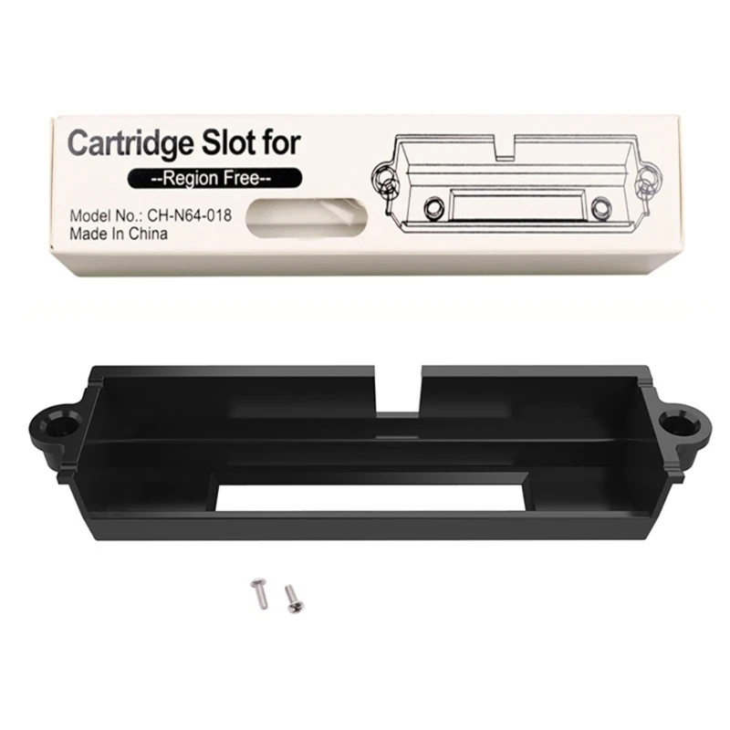 Ranura cartucho para máquina juego N64, bandeja con ranura para tarjeta juego repuesto con destornilladores, para - imagen 2