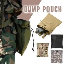 Bolsa táctica MOLLE plegable de nylon resistente para caza y cinturón