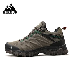 Botas de senderismo cuero HIKEUP resistentes para hombre