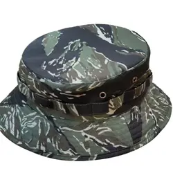 ZT1 Sombrero táctico de ala corta Unisex con correa tigre Montañismo