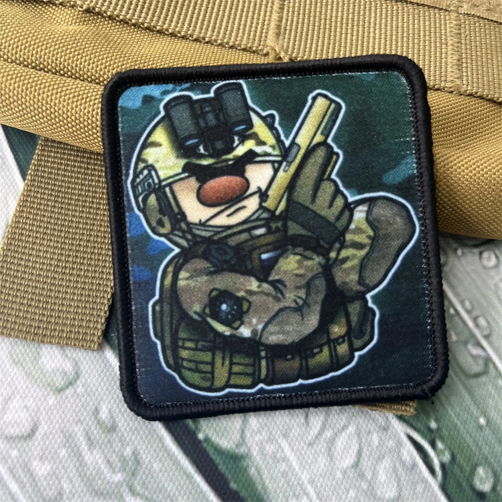 Insignia de moral de maestro Chevron, parches estampados de aventura, mochila táctica, pegatinas militares del Ejército, gancho y bucle - imagen 3