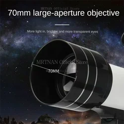 Telescopio astronómico profesional para principiantes, telescopio con cámara Bluetooth, teléfono, Luna, estrellas, 150X