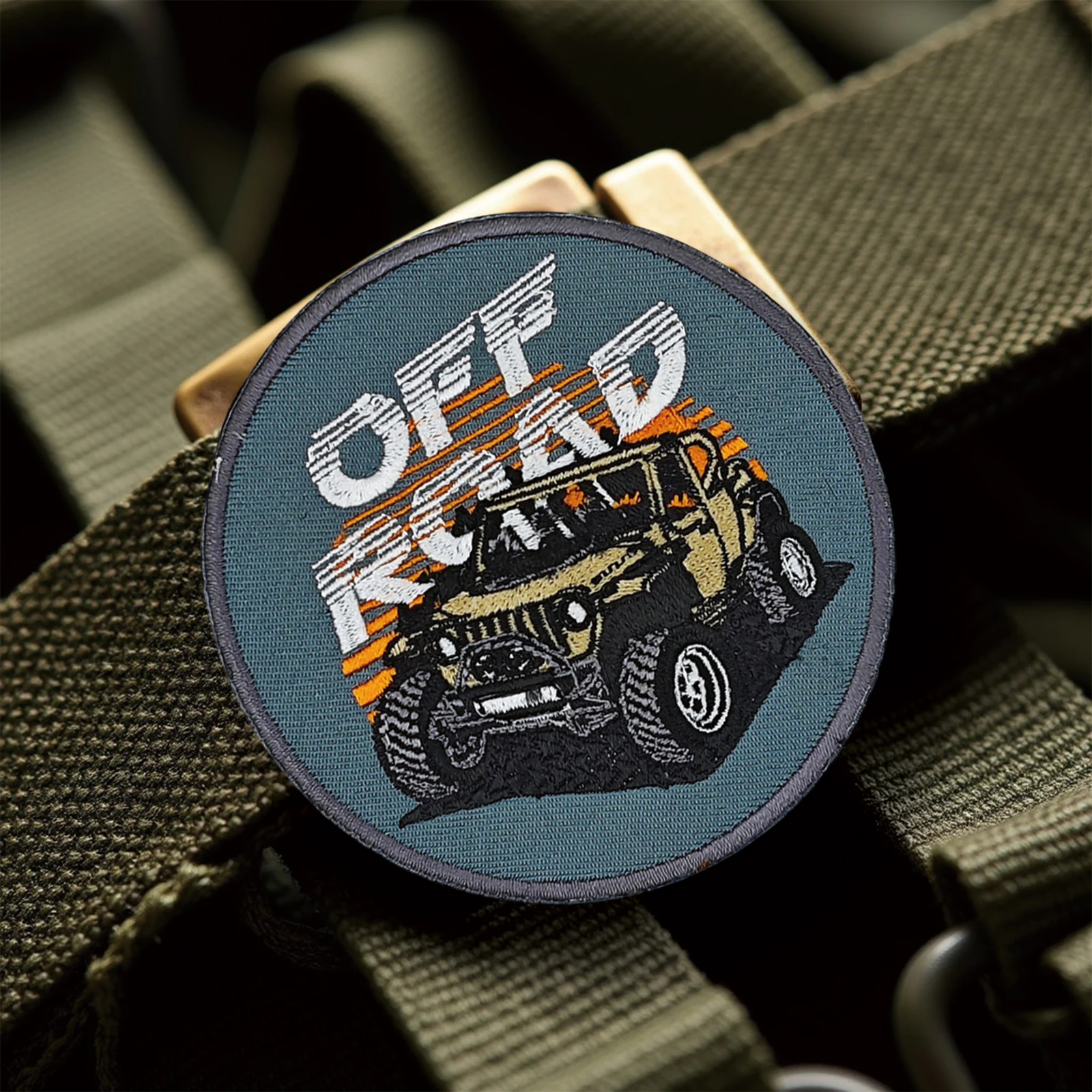 Parche de Velcros de aventura todoterreno, insignia bordada con cierre de gancho y bucle para mochila táctica Molle, chaqueta y gorras - imagen 4
