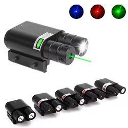 Linterna LED táctica con láser sight verde rojo azul