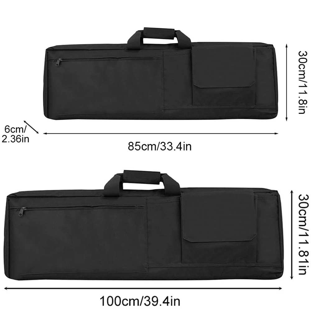 Estuche para Rifle de 33/39 pulgadas, bolsa acolchada suave, funda para pistola, bolso táctico para rango de tiro, bolso de hombro de caza para transporte de pistola larga - imagen 3