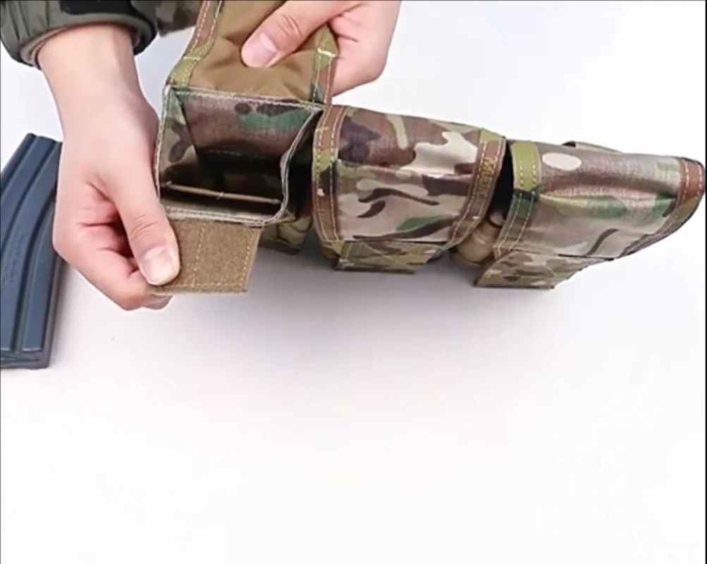 Bolsa MOLLE portarevistas camuflaje para chaleco táctico - imagen 3