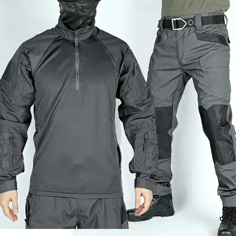 Traje táctico de rana para hombre, ropa Airsoft, conjuntos militares de caza y Paintball, camisas de asalto, pantalones de uniforme para exteriores de fuerzas especiales - imagen 3