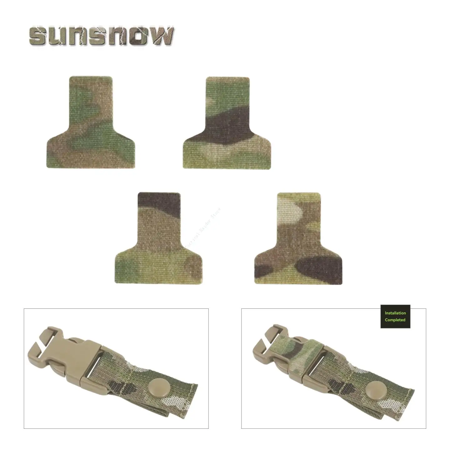 Película de hebilla táctica UTX, pegatina de camuflaje, película de protección de hebilla