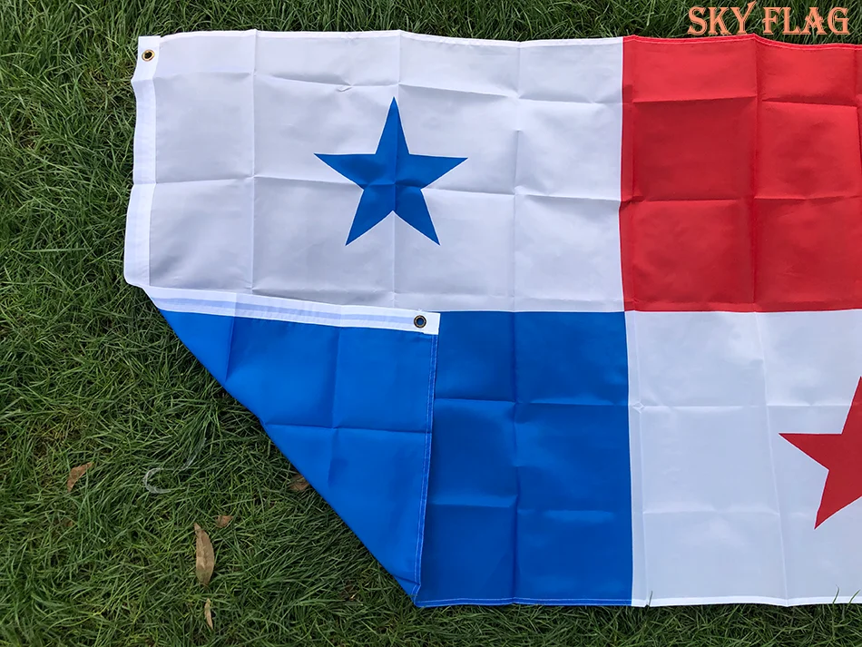SKY FLAG Bandera de Panamá poliéster – Nacional para exterior - imagen 4