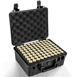 Caja de munición táctica impermeable 80 rondas para 12/20 GA resistente