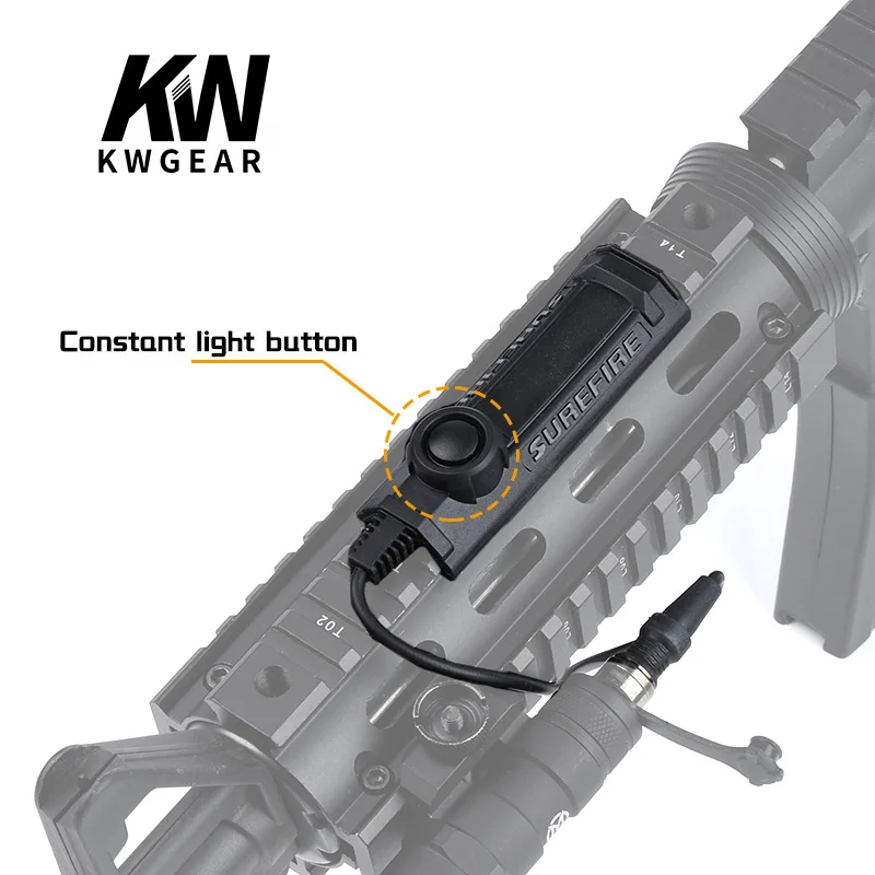 Interruptor remoto doble para luces militares, accesorio para linterna, riel Picatinny, SR07, M300, M600 SF - imagen 5