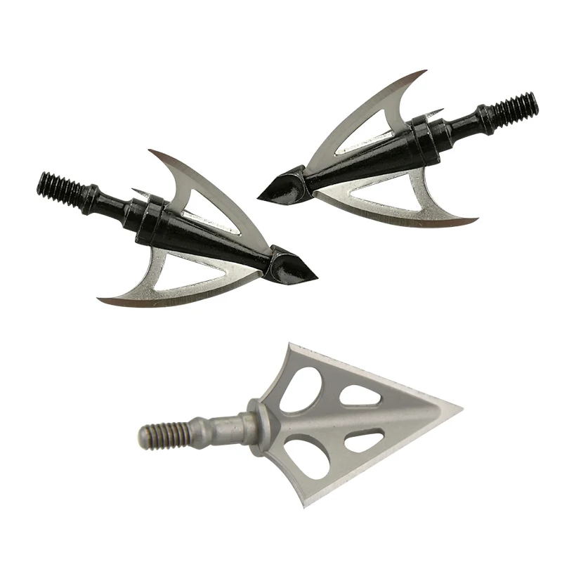 Puntas de punta de flecha de punta ancha de tiro con arco, cabeza de flecha atornillada con caja, accesorios de práctica de tiro al aire libre, 6 piezas - imagen 3