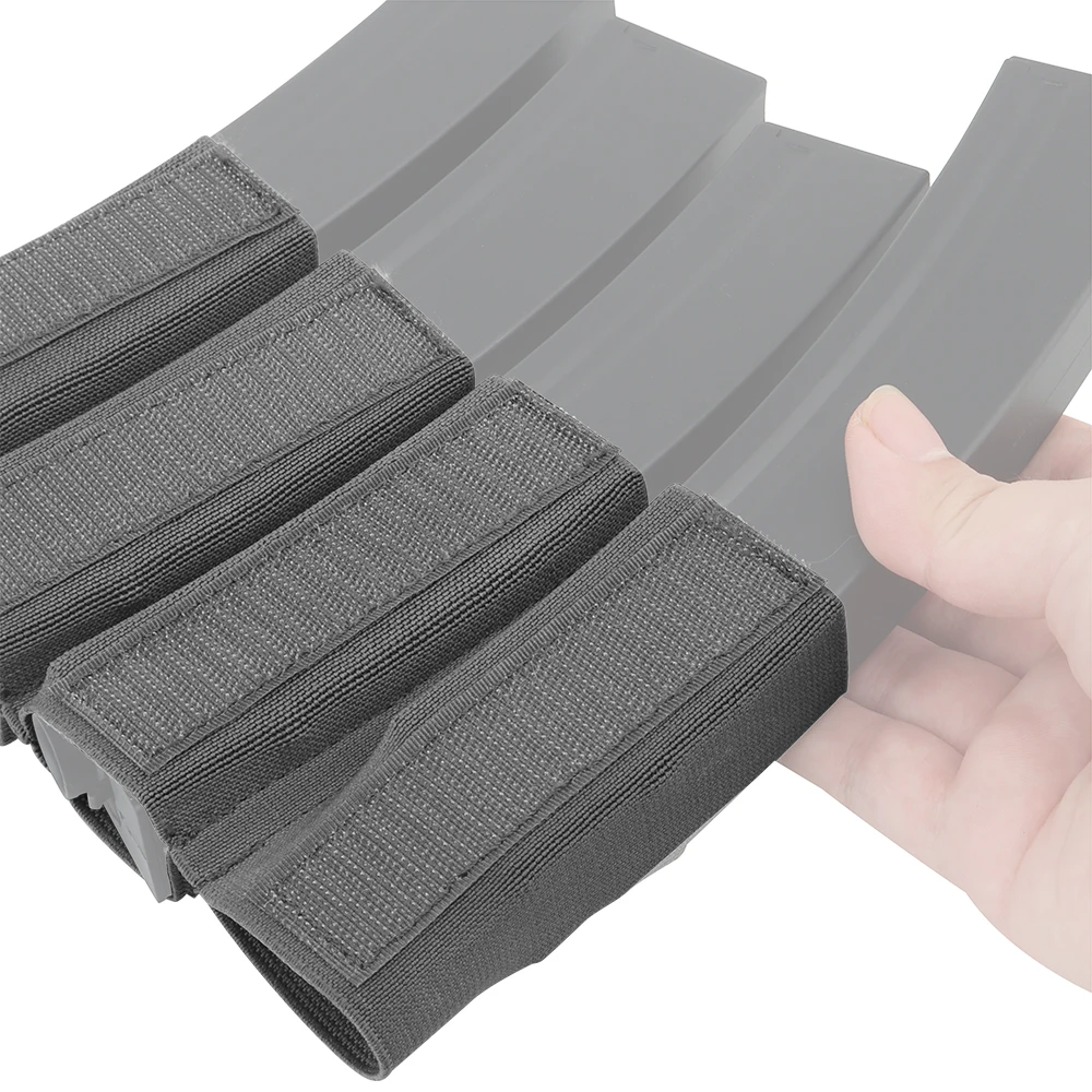 Bolsa de inserción de revista táctica para MP5 MP7, soporte de revista incorporado elástico, inserción de mordazas para accesorios de chaleco de aparejo de pecho MK3 MK4 - imagen 4