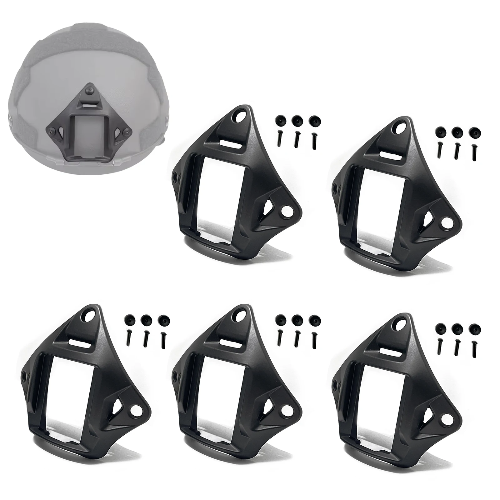 Soporte para casco táctico, visión nocturna, aleación de aluminio, NVG, accesorios de caza para casco ACH MICH PASGT, 5 uds.