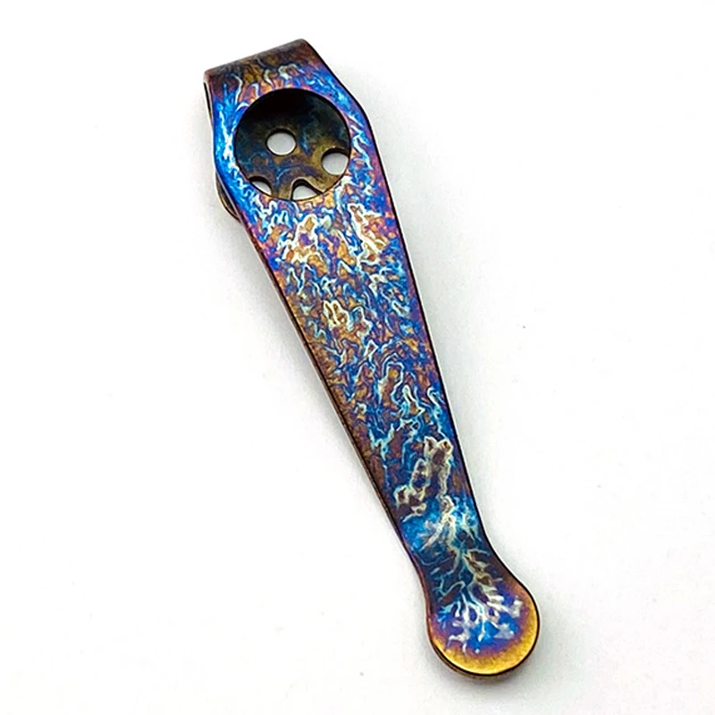 Clip trasero de titanio Spyderco3 C223/c10/c11/c85, herramienta de Clip de bolsillo - imagen 2
