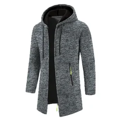 Sudadera con capucha y cremallera sobredimensionada negra hombre