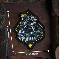 Parche táctico velcro serpiente nocturna para mochila