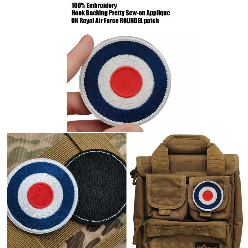 Parche británico del Reino Unido, brazalete bordado con gancho y bucle, marca de tela moral firme, bandera de tela Kewei, parche bordado para costura de ropa - imagen 2