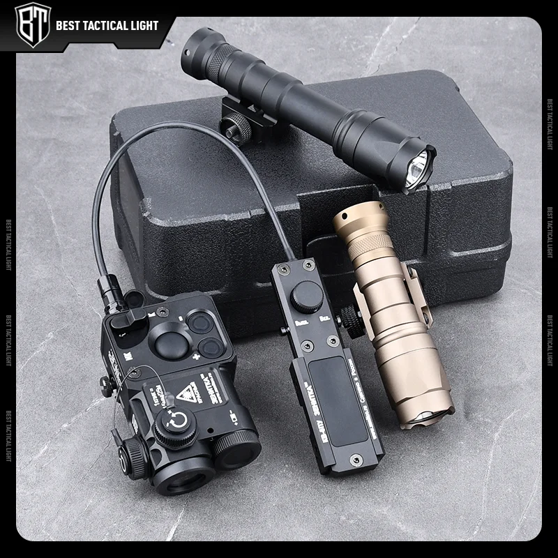 Zenitco-linterna táctica de Metal Perst-4, indicador láser de punto rojo SF M300A M600C, luz blanca, 400/600 lúmenes, accesorios Airsoft - imagen 4