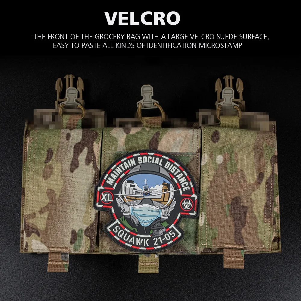 Chaleco táctico 7,62, placa Triple Mag para Airsoft Militar, chaleco de caza, bolsa colgante para el pecho, bolsa para artículos diversos de primeros auxilios - imagen 4