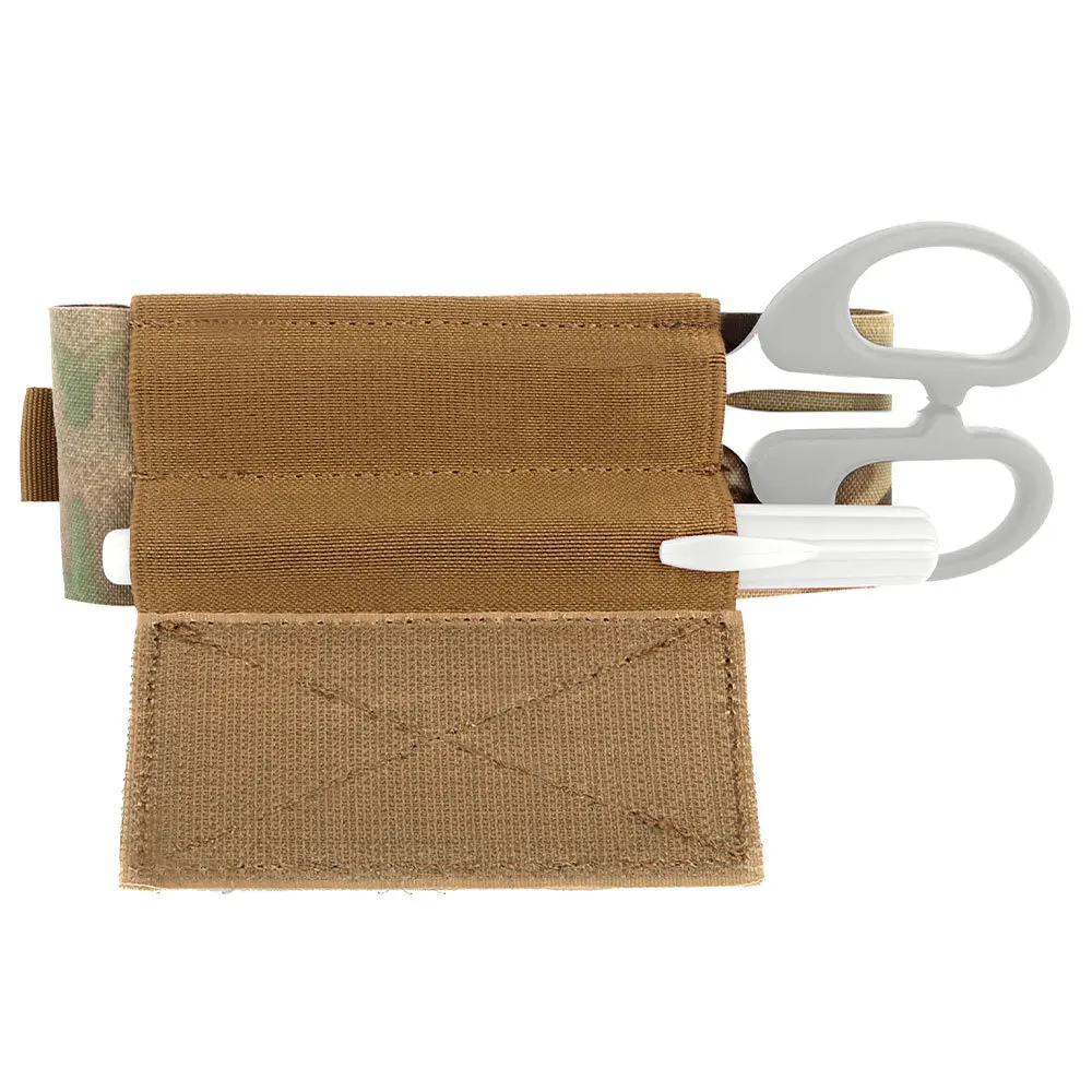 Soporte de bolsa de torniquete táctico EMT, colgador de tijera para traumatismos, organizador de agujas, Kit MED de almacenamiento, bolsillo con solapa lateral, campamento de caza - imagen 5