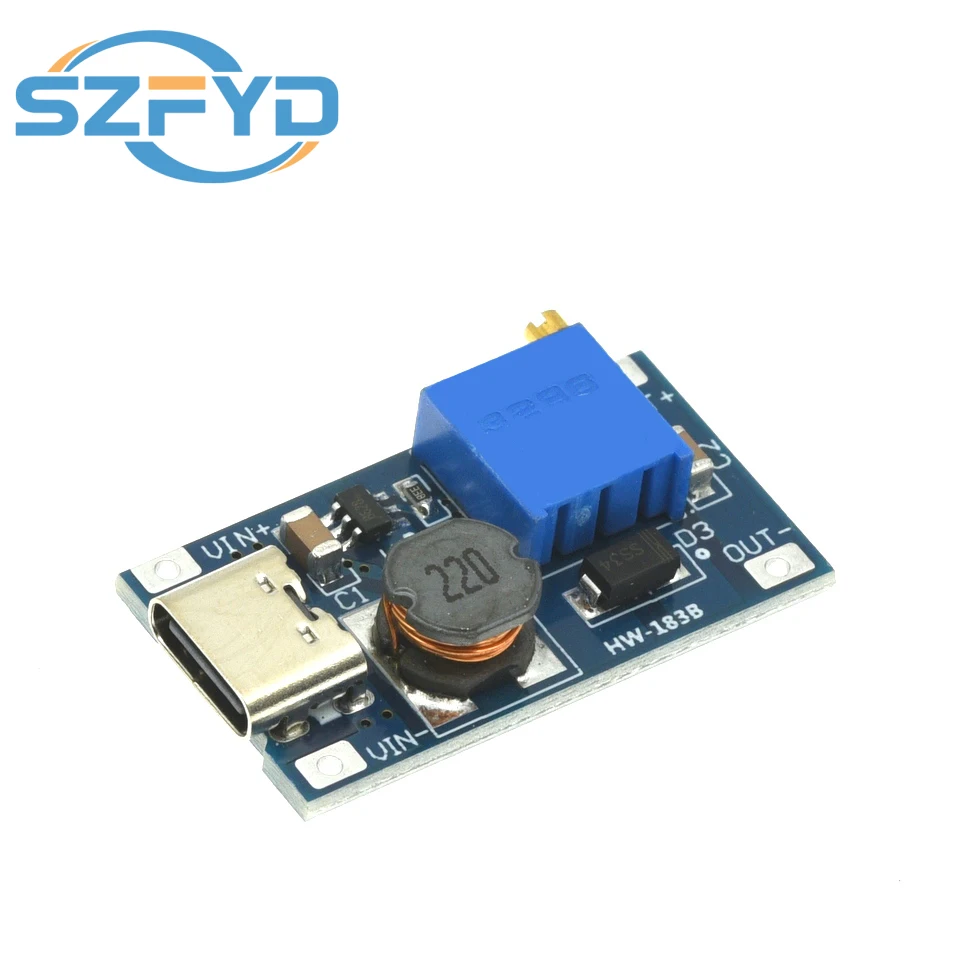 Convertidor elevador DC-DC USB-C 2V-24V a 5V-28V 2A - imagen 2