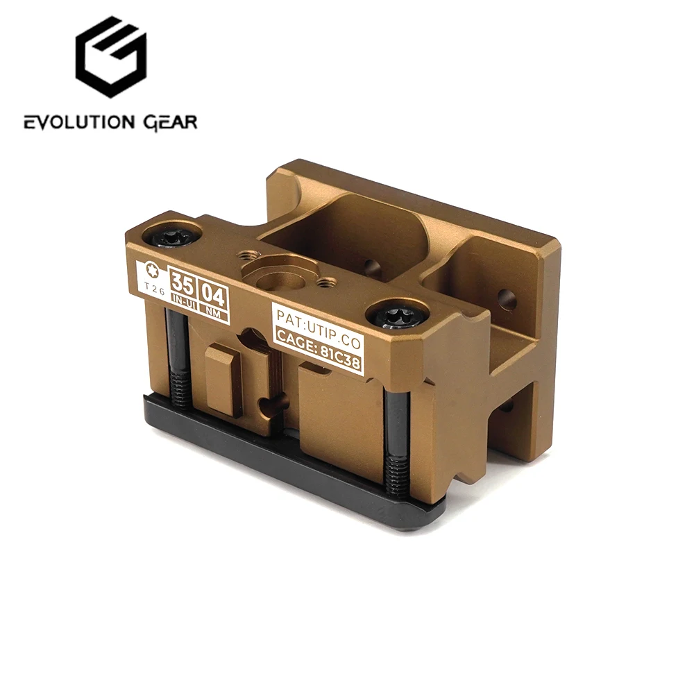 Aems Mount AEMS FAST Mount 2,26" línea central óptica AEMS montaje alto hecho de aluminio CNC 6061-T6 FDE y negro - imagen 5