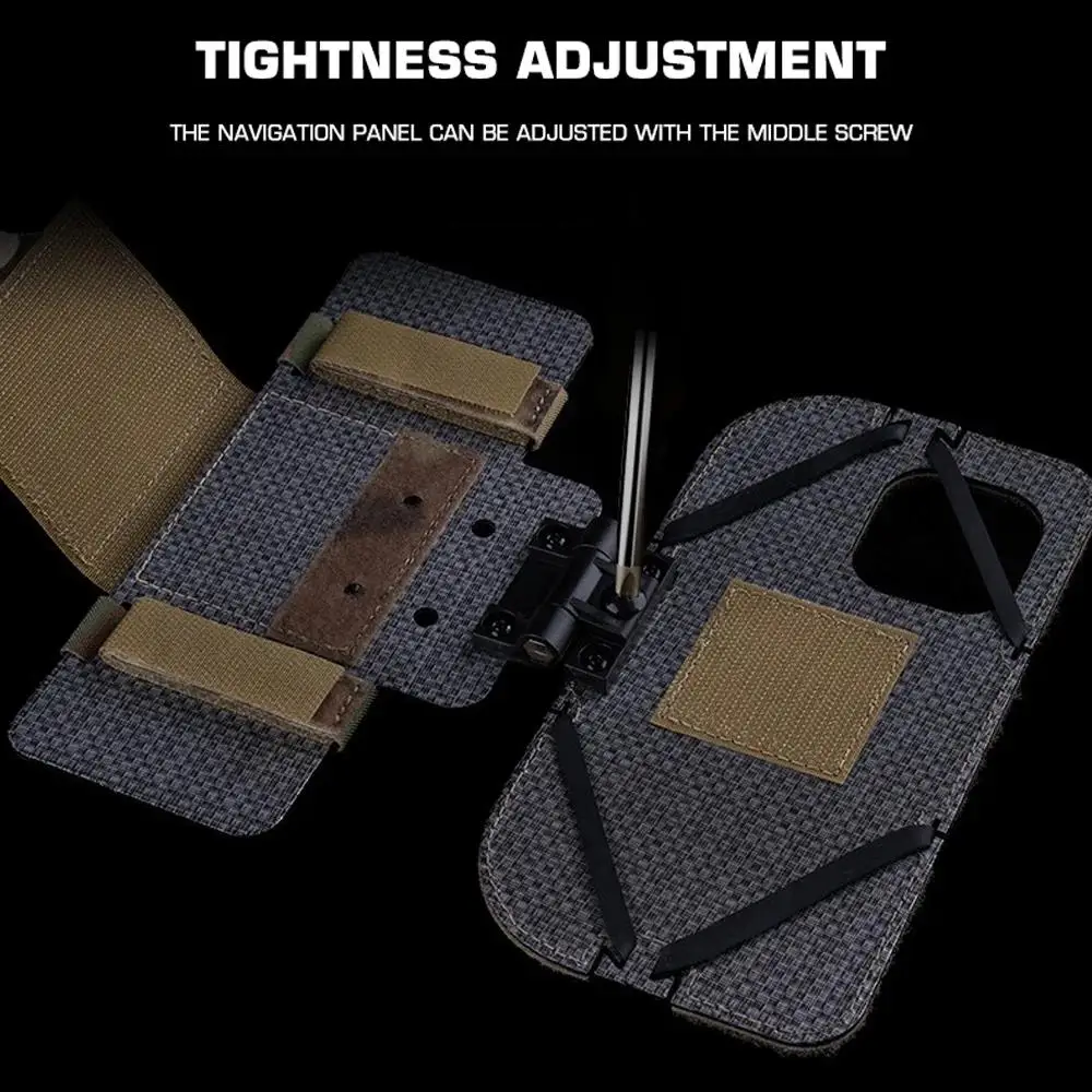 Tablero de navegación plegable MOLLE táctico para IPHONE 15 PRO MAX, bolsa para teléfonos móviles, chaleco de caza Airsoft, funda para mapa, equipo de Panel administrador - imagen 4