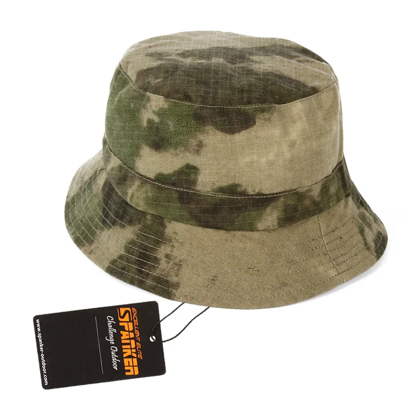 Sombreros de camuflaje Bonnie para hombre, sombreros de cubo tácticos del ejército, militares, Panamá, caza, senderismo, Aire libre, protección solar - imagen 4