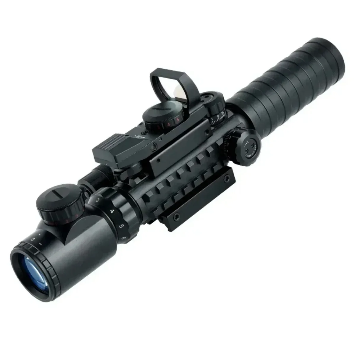 3-9X32EG alcance óptico táctico Combo rojo/verde láser iluminado Rifle alcance HD101 4 reflejo retícula punto alcance accesorios de caza - imagen 5