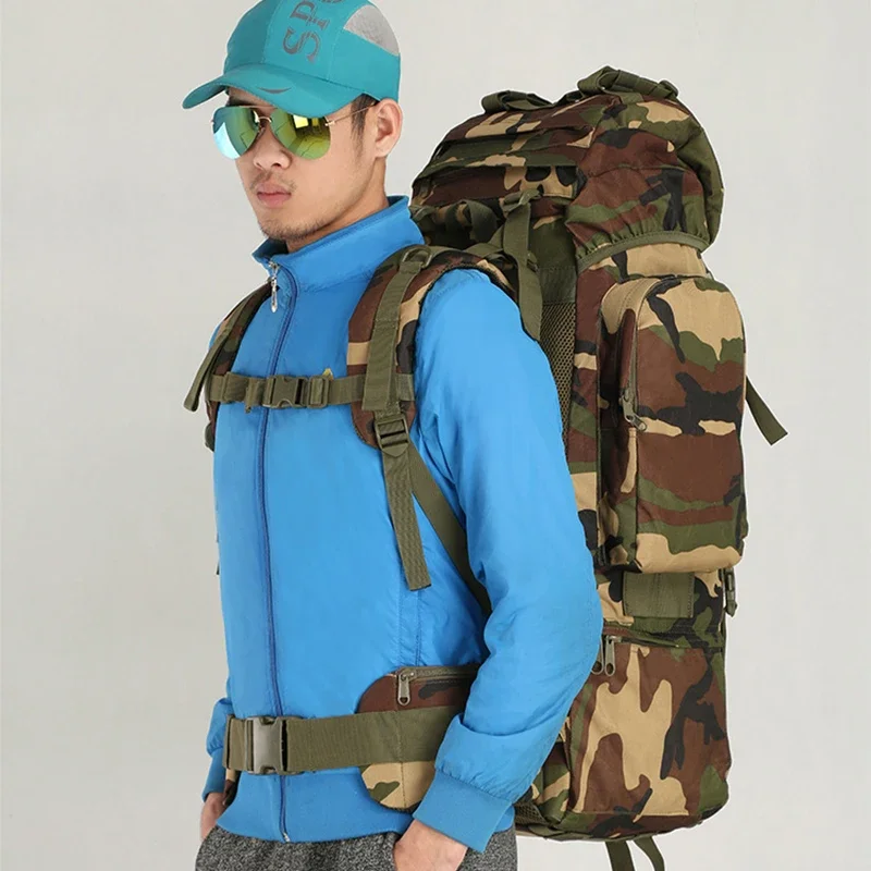 Lawaia-mochila táctica Molle de 65L para exteriores, bolsa deportiva impermeable para acampar, senderismo, caza y Trekking - imagen 3