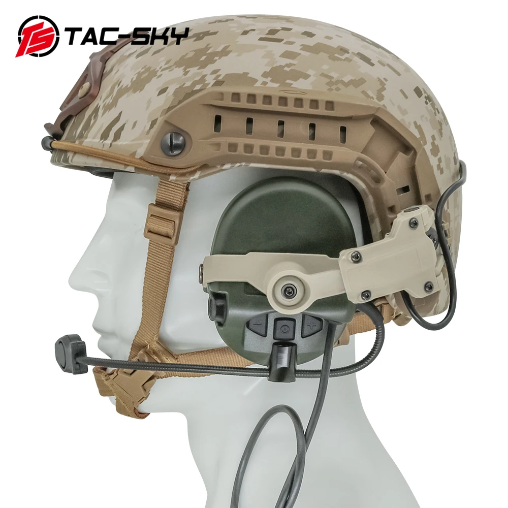 Auriculares MSASordin TAC-SKY Airsoft, protección auditiva para caza, deportes tácticos, soporte de riel de arco, reducción de ruido - imagen 5