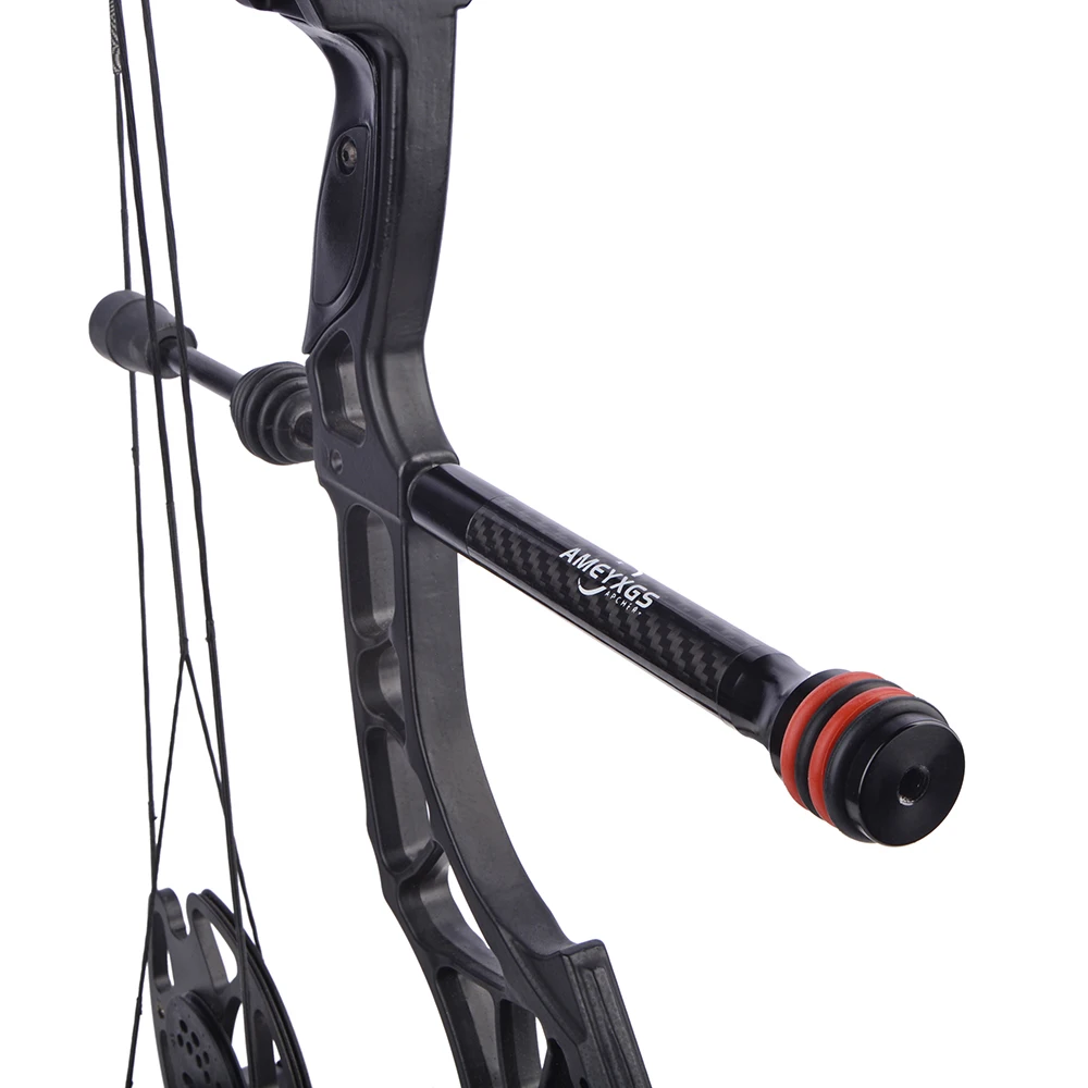 Amortiguador de arco de tiro con arco de 6/8/10/12 pulgadas, estabilizador de carbono CNC, contrapeso para arco compuesto, accesorios de caza - imagen 2