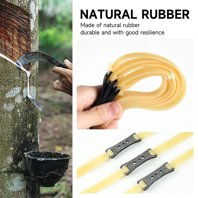 Banda de goma para eslingas de 1,5/2,0 MM de espesor con alta resistencia a la tracción y banda de goma elástica para catapulta de látex, accesorios de caza - imagen 5