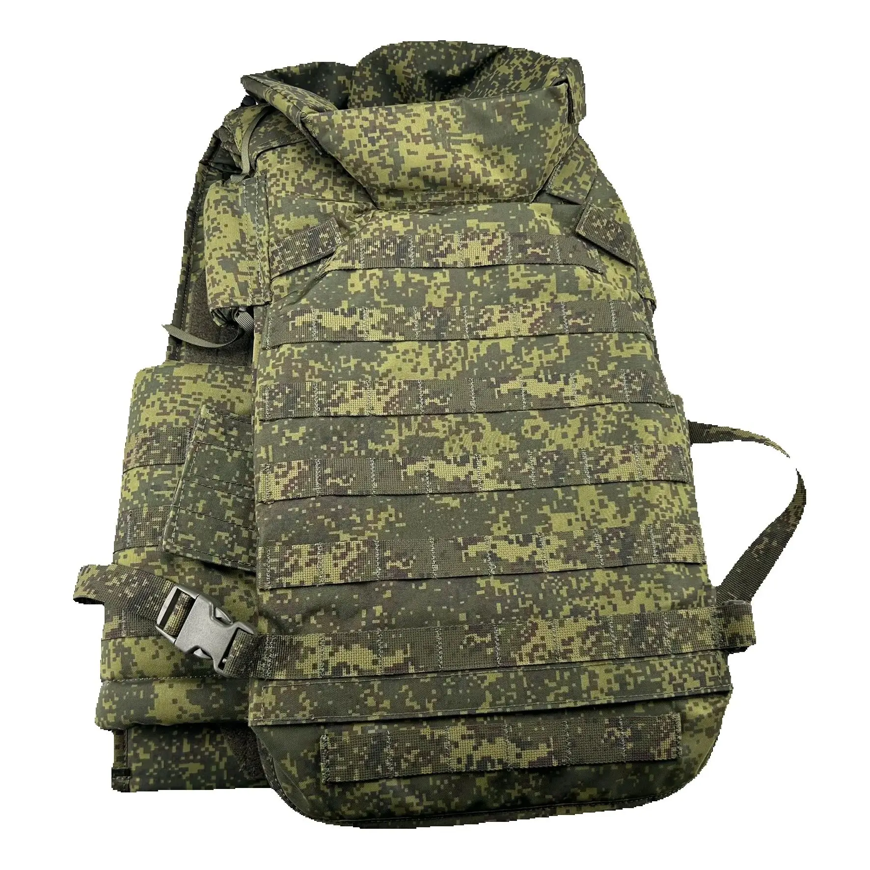 Chaleco de armadura táctica Gen4 Russian 6B45 500D IRR - Armadura resistente compatible con MOLLE en camuflaje digital verde EMR