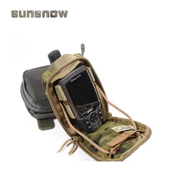 Bolsa táctica multifuncional de nailon 500D MOLLE GPS/Radio para Garmin 62sc y Rino650