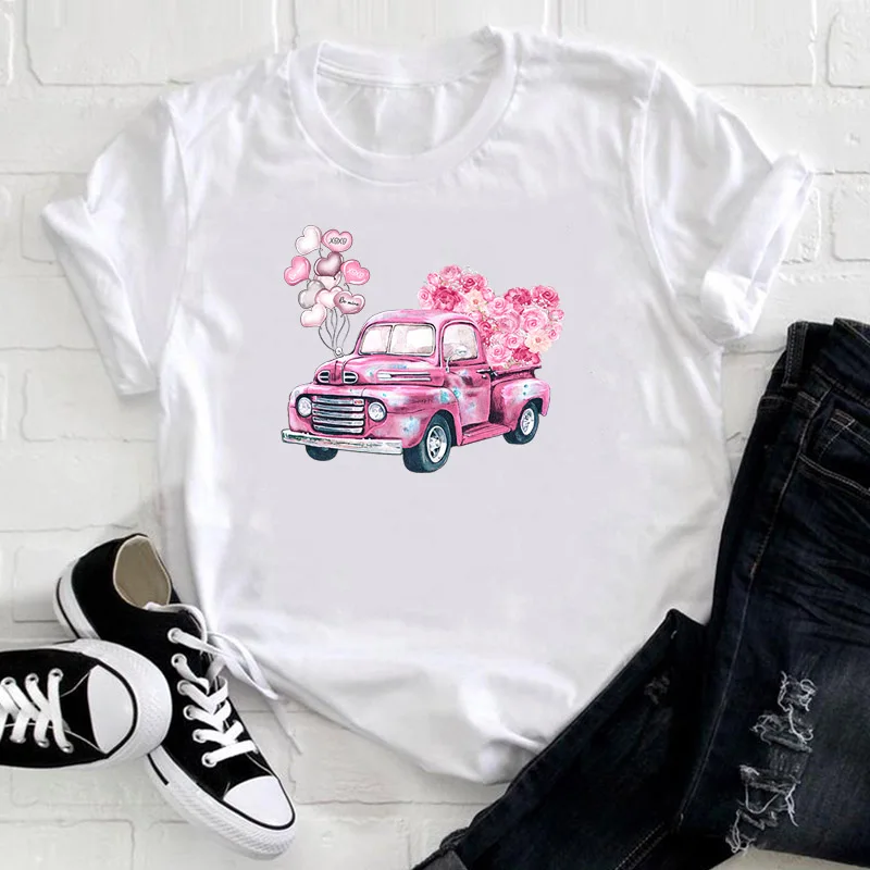 Prajna-Parche de transferencia de calor para chica, transferencias de hierro para coche con flores de dibujos animados para ropa, camiseta, pegatinas térmicas, apliques DIY - imagen 4