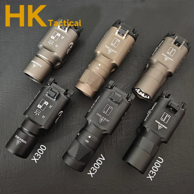 SF táctico X300 X300U Ultra X300V XH35 pistola de Metal luz LED estroboscópica compatible con riel de 20mm armas Airsoft linterna de caza - imagen 2