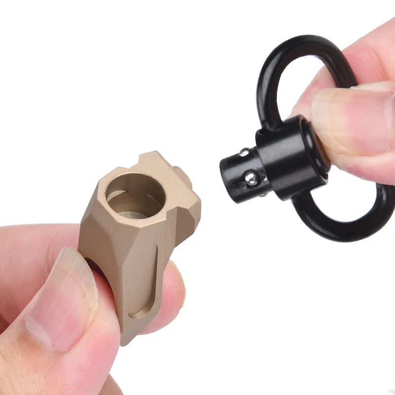 M-lok Keymod correa de hombro con hebilla QD, hebilla de liberación rápida, arnés giratorio táctico de separación rápida, accesorios de caza - imagen 2