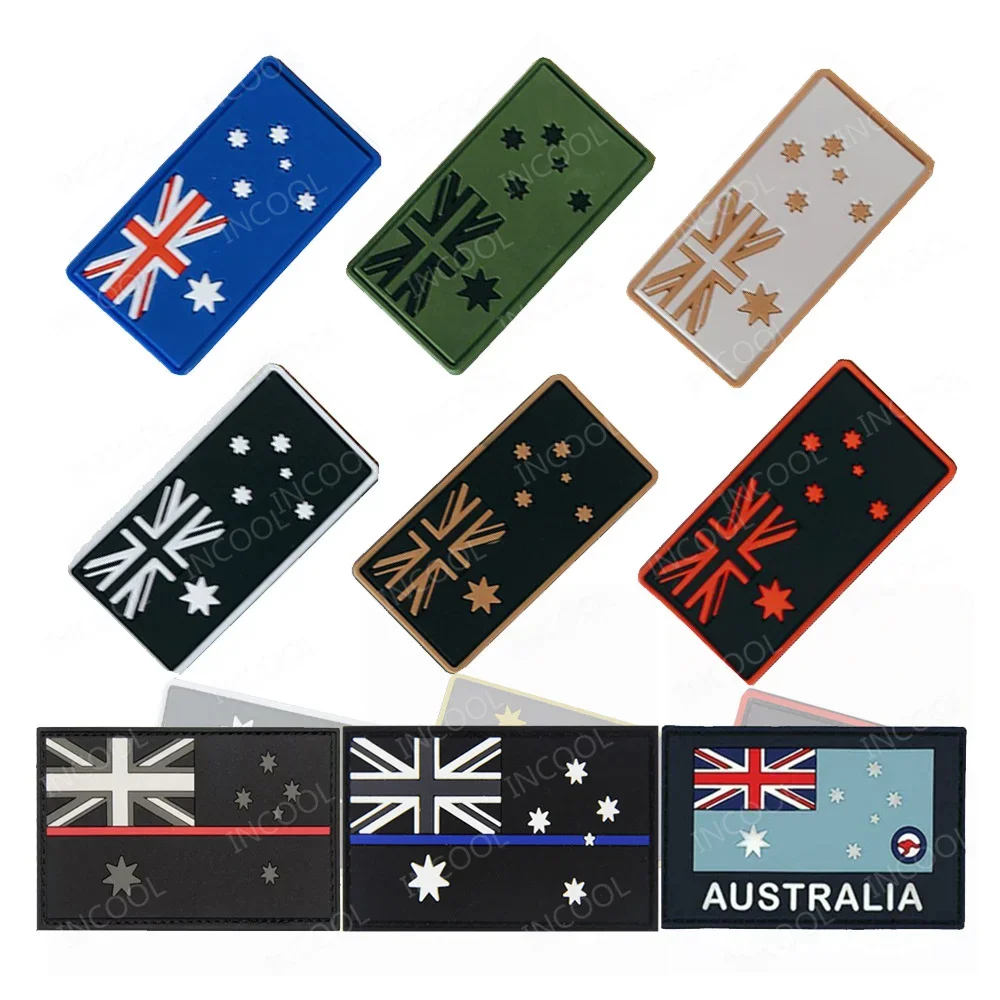Parches reflectantes IR con bandera de Australia, pegatina bordada australiana de goma con apliques para mochila de ropa - imagen 5
