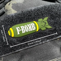 Parche táctico PVC - insignia moral, Velcro para mochila y ropa