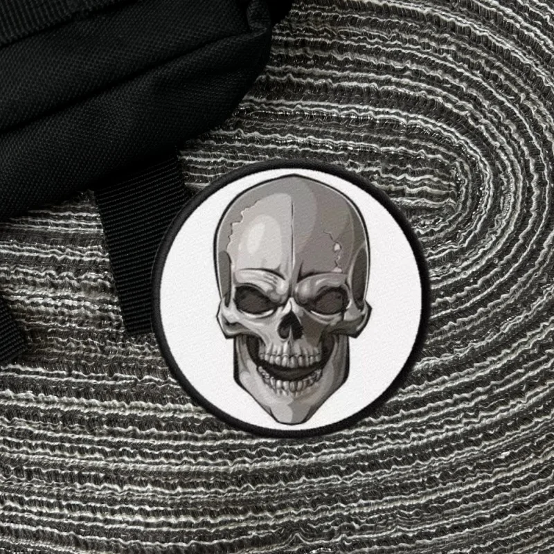 Insignia de moral táctica de calavera, parche impreso con gancho y bucle, parches militares, pegatinas para mochila, apliques para ropa, sombreros - imagen 3