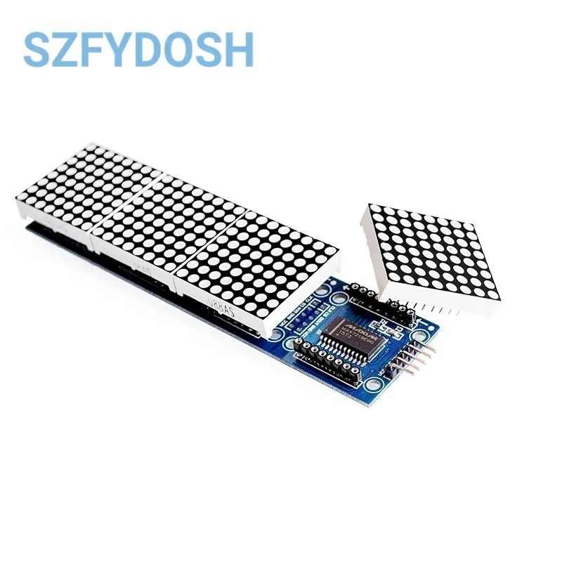 Módulo microcontrolador del módulo de matriz de puntos MAX7219 4 en una pantalla - imagen 4