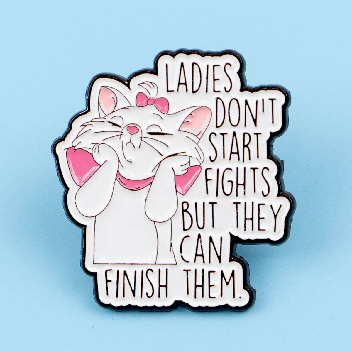 Bonito Pin esmaltado de gato, Pin de solapa, broches de dibujos animados para mujer, decoración de ropa, alfileres de Metal, mochila, sombrero, insignia, accesorios de regalo