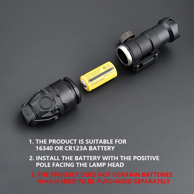 WADSN Airsoft KIJI K1 IR iluminador Tactica Scout luz arma de caza linterna Led apto para Rifle AR15 arma 20mm accesorios de riel - imagen 4