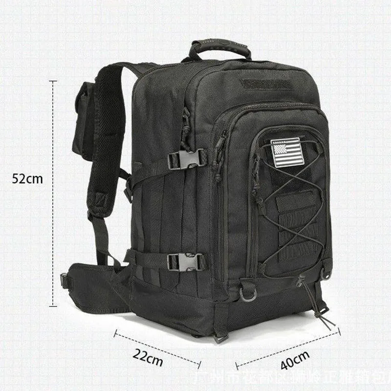 Mochila táctica para exteriores para hombre, morral de asalto Molle 3P, impermeable, para viajes, senderismo, Camping, caza, escalada - imagen 5