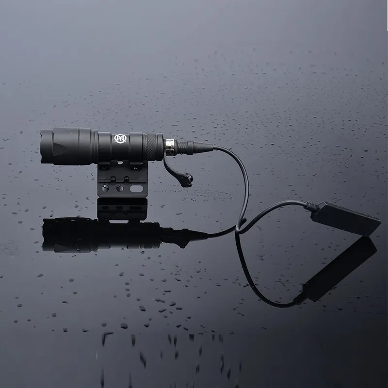 Wadsn M300A M600C juego de luz de explorador de caza táctica, linterna M300a, Base de montaje Offset, montaje de Metal, compatible con Mlok Keymod, Riel de 20MM - imagen 4