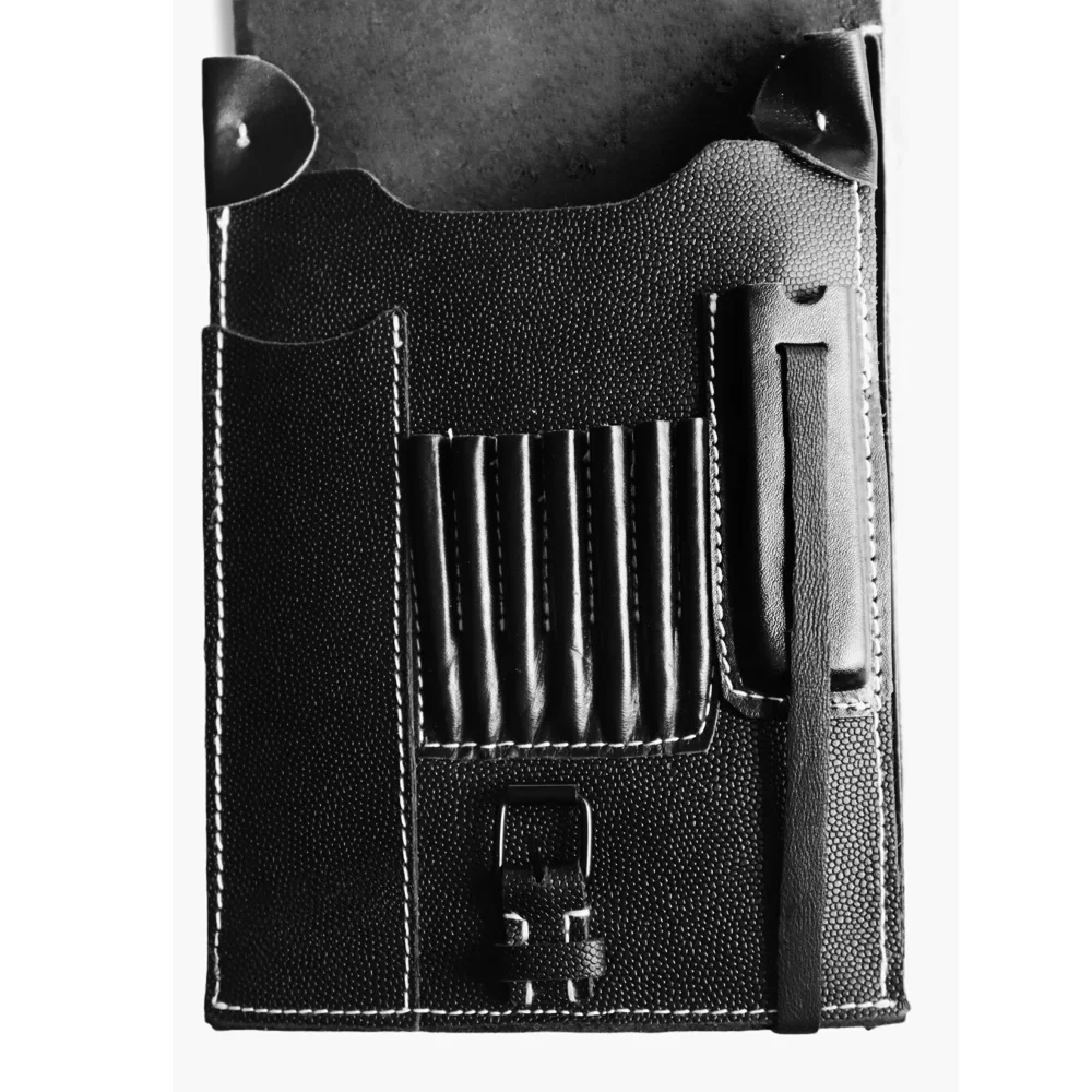 Bolsa de mapa alemán de la Segunda Guerra Mundial, Material de cuero de vaca, Kit de equipo, accesorios, herramientas, combinación de equipo, Kit de equipo alemán Vintage - imagen 3